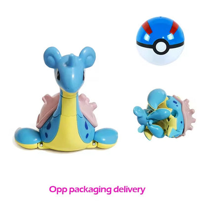 Pokemon Pokeball Figure Transformation Toy Pikachu Charizard Venusaur Blastoise Mewtwo Gyarados Solgaleo Lunala Eevee poke ball gift