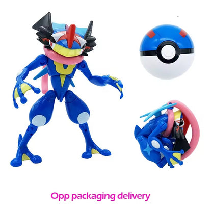 Pokemon Pokeball Figure Transformation Toy Pikachu Charizard Venusaur Blastoise Mewtwo Gyarados Solgaleo Lunala Eevee poke ball gift