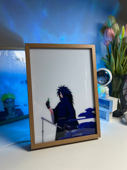 Regalo de merchandising con luz LED de Naruto Uchiha Madara