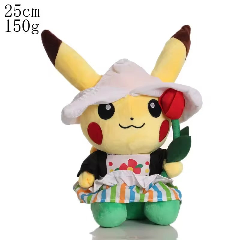 Pokemon Pikachu Pichu Charmander Bulbasaur Squirtle Psyduck Eevee Plush Soft Stuffed Animals Peluche Plushie Toy Small Doll