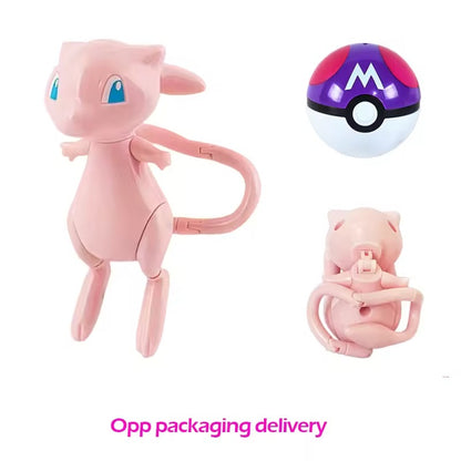 Pokemon Pokeball Figure Transformation Toy Pikachu Charizard Venusaur Blastoise Mewtwo Gyarados Solgaleo Lunala Eevee poke ball gift