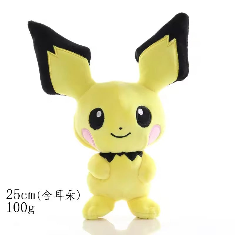 Pokemon Pikachu Pichu Charmander Bulbasaur Squirtle Psyduck Eevee Plush Soft Stuffed Animals Peluche Plushie Toy Small Doll