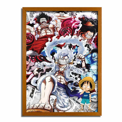 One Piece Monkey Luffy Light Up Painting Frame Night Light